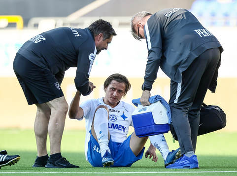 IFK Norrköpings Simon Thern skadad