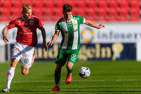 Hammarbys Alexander Kacaniklic och Kalmars Sebastian Ring