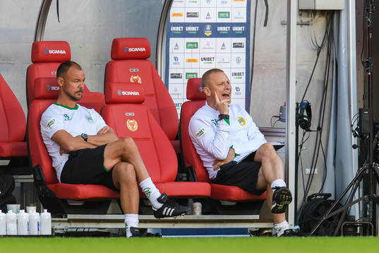 Hammarbys assisterande tränare Joachim Björklund och