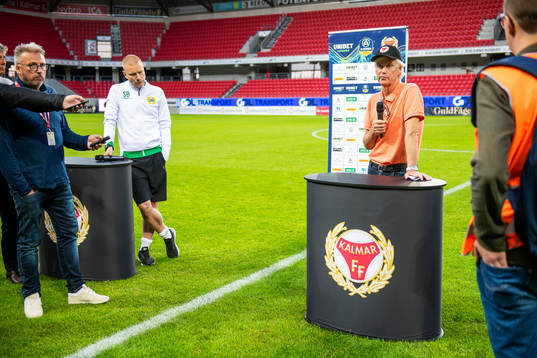 Hammarbys tränare Stefan Billborn och Kalmars tränare