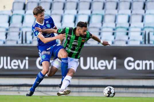 Umeås Mikael Wikström och GAIS Mervan Celik