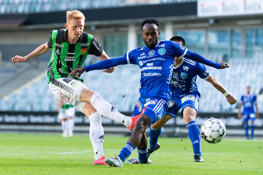 GAIS Julius Lindberg och Umeås Beneyam Demte