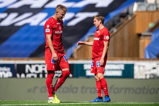 IFK Norrköpings Christoffer Nyman och Ísak Bergmann