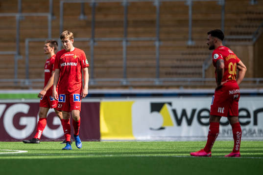 IFK Norrköpings Ísak Bergmann Jóhannesson deppar