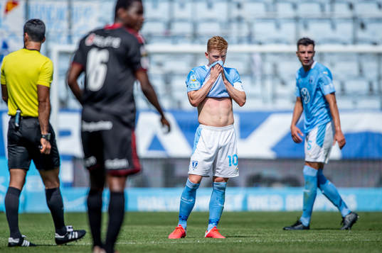 Malmö FFs Anders Christiansen deppar