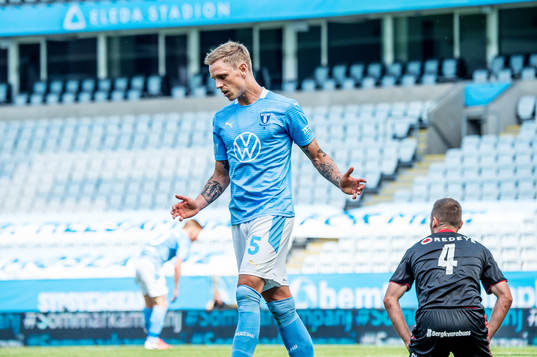 Malmö FFs Sören Rieks deppar