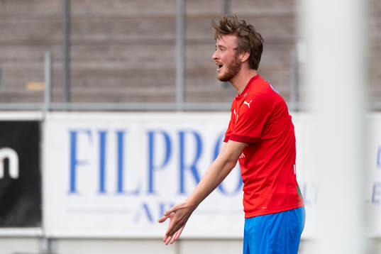 Helsingborgs Rasmus Jönsson reagerar