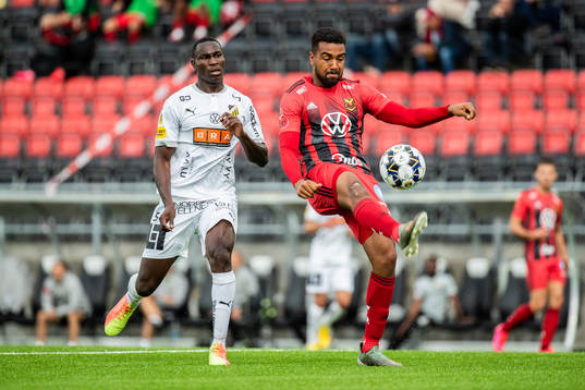 Häckens Godswill Ekpolo och Östersunds Noah Sonko Sundberg