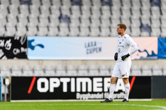 Halmstads målvakt Malkolm Nilsson Säfqvist