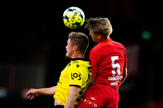 Mathias Idsøe Bringaker of Start and Thomas Grøgaard of