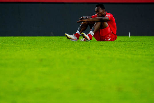 Daouda Bamba of Brann looks dejected