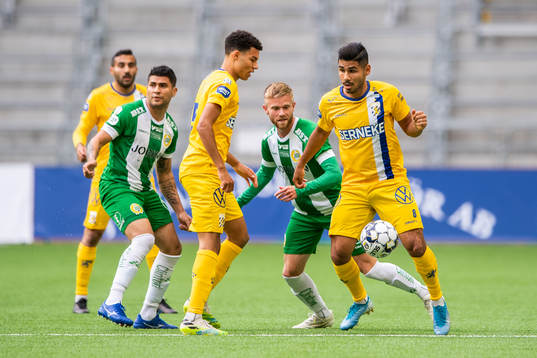 IFK Göteborgs Alexander Jallow och Hosam Aiesh
