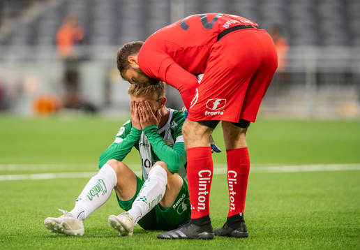 Hammarbys Dennis Widgren deppar