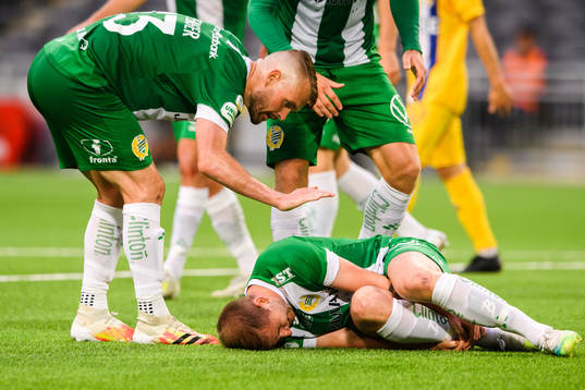 Hammarbys Mads Fenger Nielsen och Darijan Bojanic