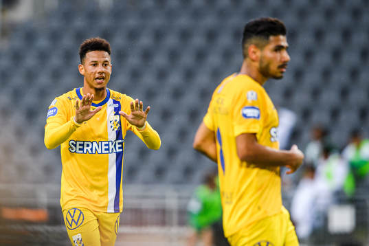 IFK Göteborgs Tobias Sana och Hosam Aiesh