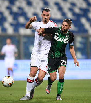 Zlatan Ibrahimovic of AC Milan