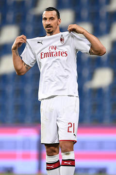 Zlatan Ibrahimovic of AC Milan