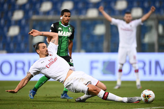 Zlatan Ibrahimovic of AC Milan
