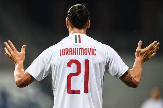 Zlatan Ibrahimovic of AC Milan
