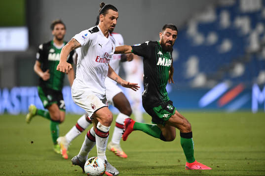 Zlatan Ibrahimovic of AC Milan