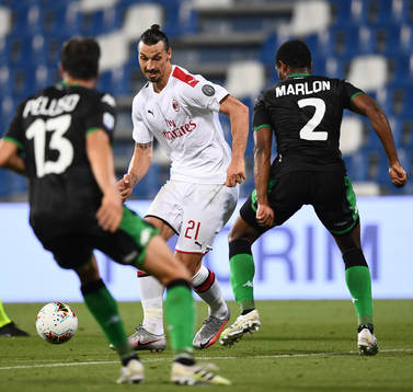 Zlatan Ibrahimovic of AC Milan