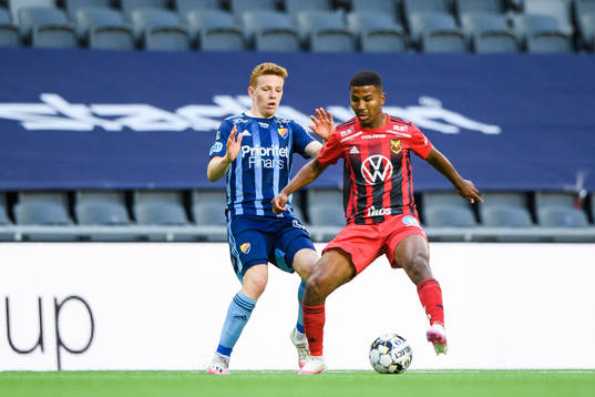 Djurgårdens Aslak Witry och Östersunds Nebiyou Perry