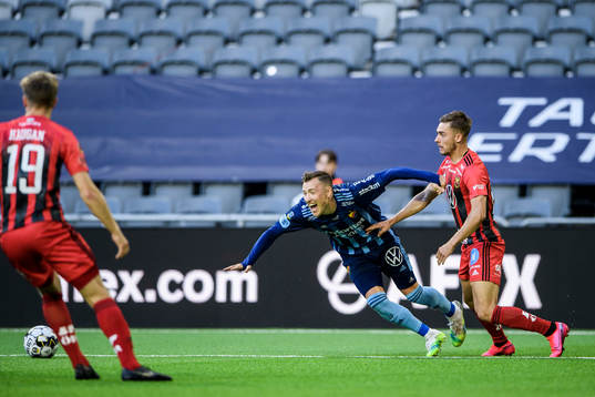 Djurgårdens Fredrik Ulvestad och Östersunds Felix Hörberg