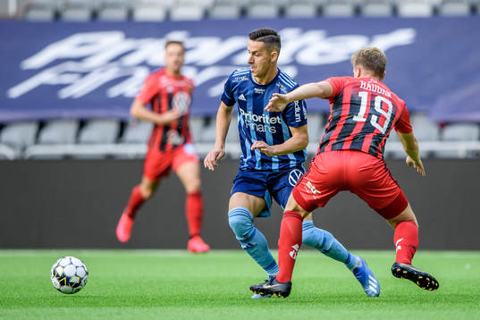 Djurgårdens Haris Radetinac och Östersunds Eirik Haugan