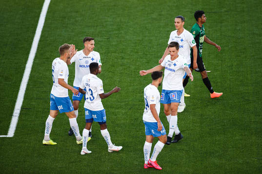 IFK Norrköpings spelare jublar