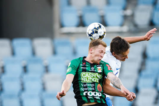 Varbergs Jesper Modig och IFK Norrköpings Rasmus Stensbæk