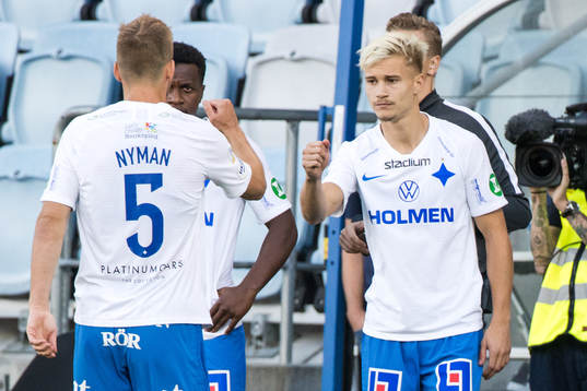 Byte mellan IFK Norrköpings Christoffer Nyman och Pontus