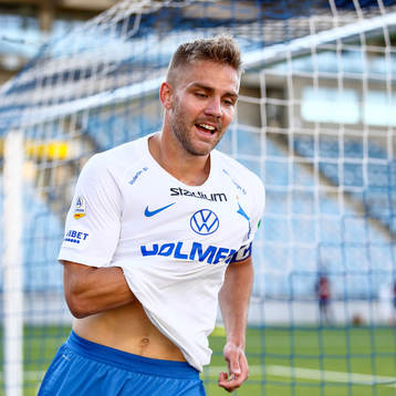 IFK Norrköpings Christoffer Nyman jublar