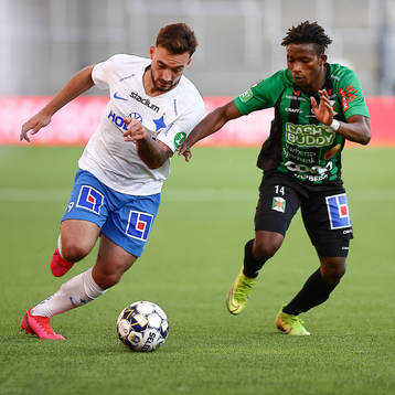 IFK Norrköpings Sead Haksabanovic och Varbergs Adama Fofana