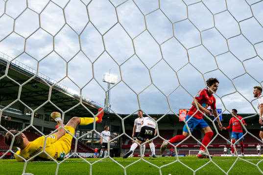 Helsingborgs Brandur Hendriksson jublar