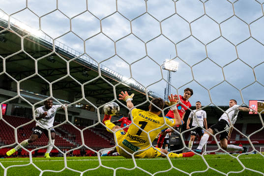 Helsingborgs Brandur Hendriksson gör 1-1