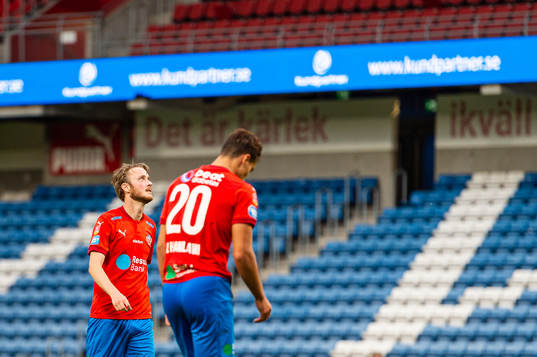 Helsingborgs Rasmus Jönsson och Assad Al Hamlawi deppar