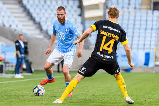 Malmö FFs Jo Inge Berget och Hammarbys Tim Söderström