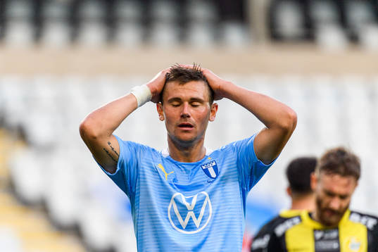 Malmö FFs Marcus Antonsson deppar