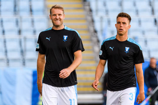 Malmö FFs Ola Toivonen och Jonas Knudsen