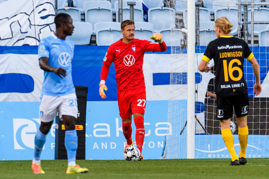 Malmö FFs målvakt Johan Dahlin