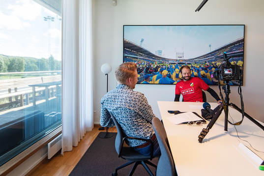 Häckens tränare Andreas Alm