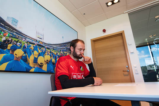 Häckens tränare Andreas Alm