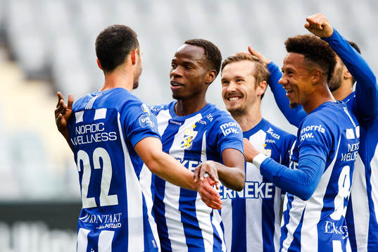 IFK Göteborgs Giorgi Kharaishvili och Alhassan Yusuf