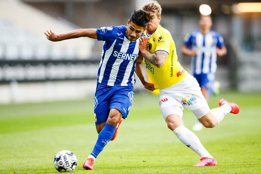 IFK Göteborgs Hosam Aiesh och Falkenbergs Marcus