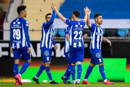 IFK Göteborgs Hosam Aiesh jublar
