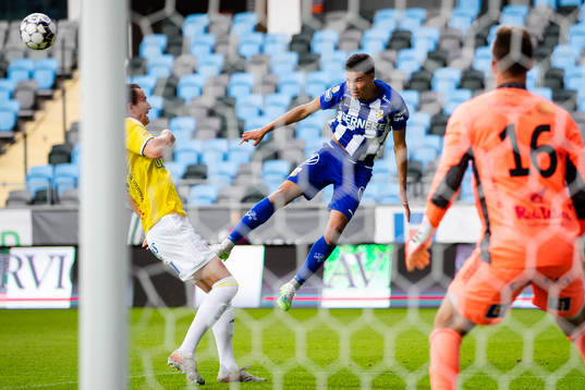 IFK Göteborgs Alexander Jallow med en nick