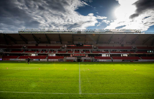 Vy över Guldfågeln Arena