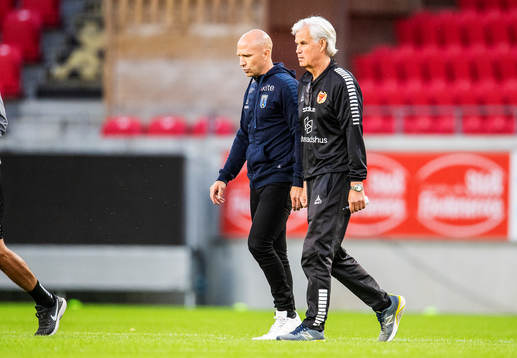 Kalmars tränare Nanne Bergstrand och Sirius tränare