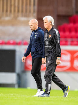 Kalmars tränare Nanne Bergstrand och Sirius tränare