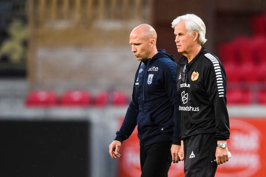 Sirius tränare Henrik Rydström och Kalmars tränare Nanne